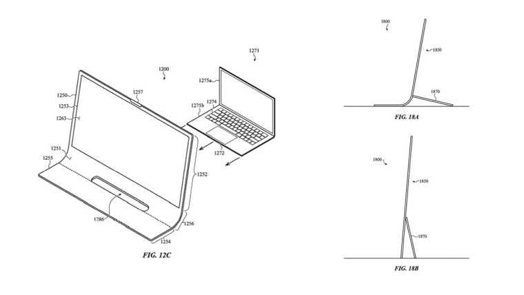 Apple paten menunjukkan kemungkinan desain struktural melengkung untuk komputer iMac masa depan 4