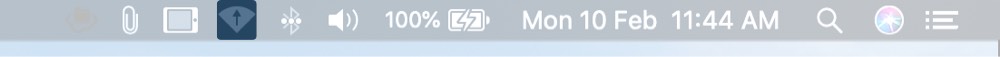 Xem Mũi tên hướng lên trên trong biểu tượng Wi-Fi trên máy Mac