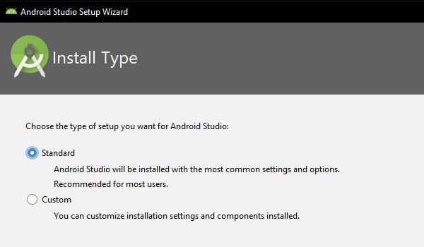 Cài đặt chuẩn - Trình hướng dẫn cài đặt Android Studio