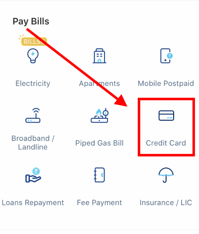 thanh toán hóa đơn thẻ tín dụng paytm android