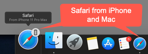 Safari từ iPhone và Mac