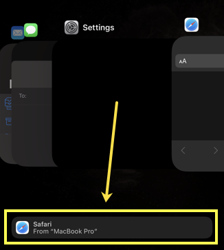 Tab Chrome trong Trình chuyển đổi ứng dụng iPhone