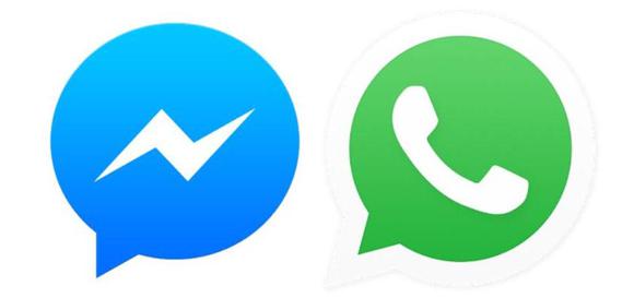 Facebook Messenger  & WhatsApp