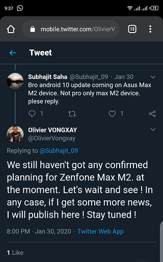 ZenFone-Max-M2-Android-10-update-chưa được xác nhận-yet "width =" 320 "height =" 514 "srcset =" https://piunikaweb.com/wp-content/uploads/2020/02/ZenFone -Max-M2-Android-10-update-not-Confirm-yet.png 320w, https://piunikaweb.com/wp-content/uploads/2020/02/ZenFone-Max-M2-Android-10-update- chưa được xác nhận-chưa-187x300.png 187w "size =" (max-width: 320px) 100vw, 320px "Pagespeed_url_hash =" 918104457 "onload =" Pagespeed.CriticalImages.checkImageForCriticality (this); "<p id=