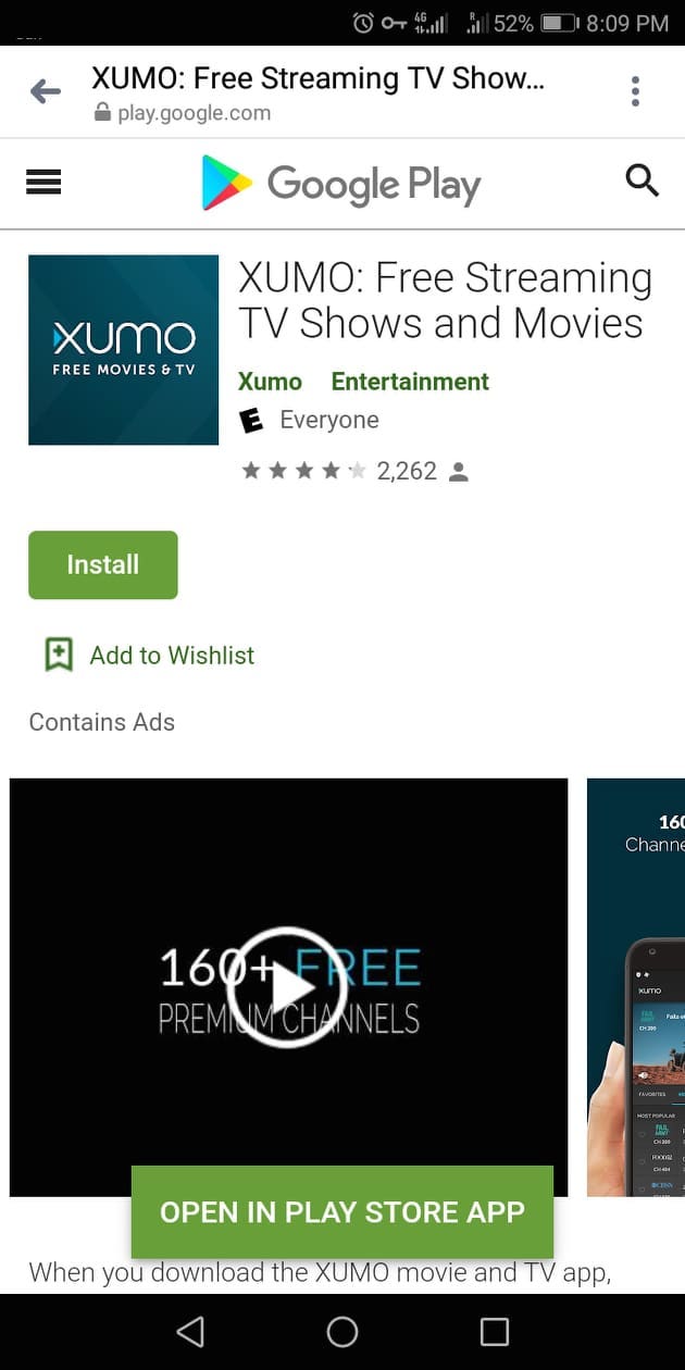 Bươc 2 - Cách cài đặt XUMO trên thiết bị Android