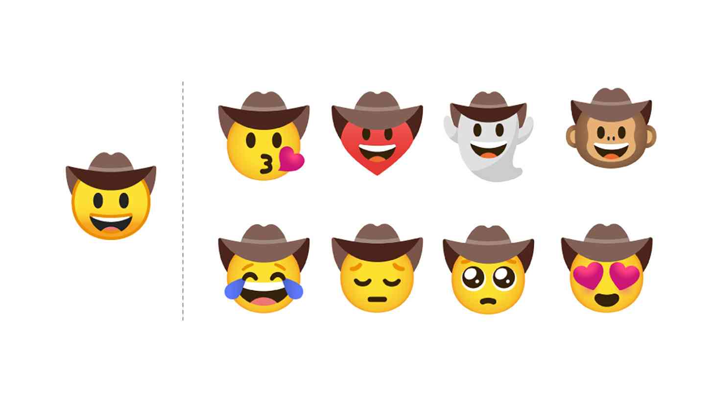 Cao bồi bếp Google Emoji