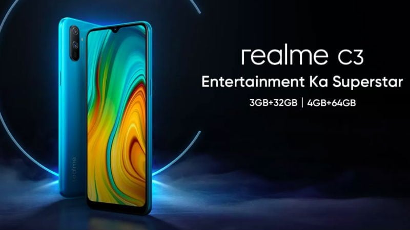 Realme C3 ra mắt tại Ấn Độ với MediaTek Helio G70 SoC và RAM lên đến 4GB, giá khởi điểm là Rs 6, 999