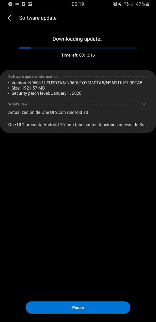 n9601u android 10 cập nhật cho chúng tôi