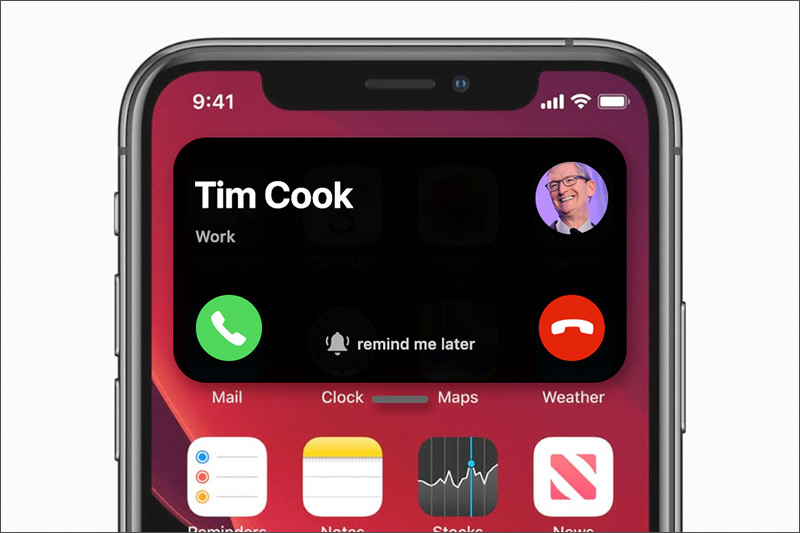 Khái niệm màn hình cuộc gọi cho iOS 14