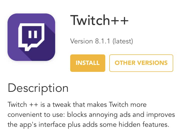 Tải về Twitch++ trên iPhone, iPad không cần bẻ khóa - Không bẻ khóa