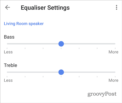 Bộ eq cân bằng âm thanh của Google Home