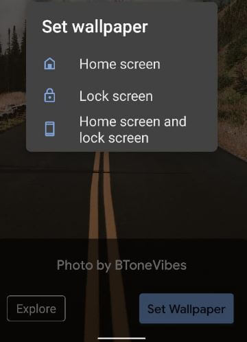 Đặt ảnh trên màn hình khóa trên thiết bị Android 10