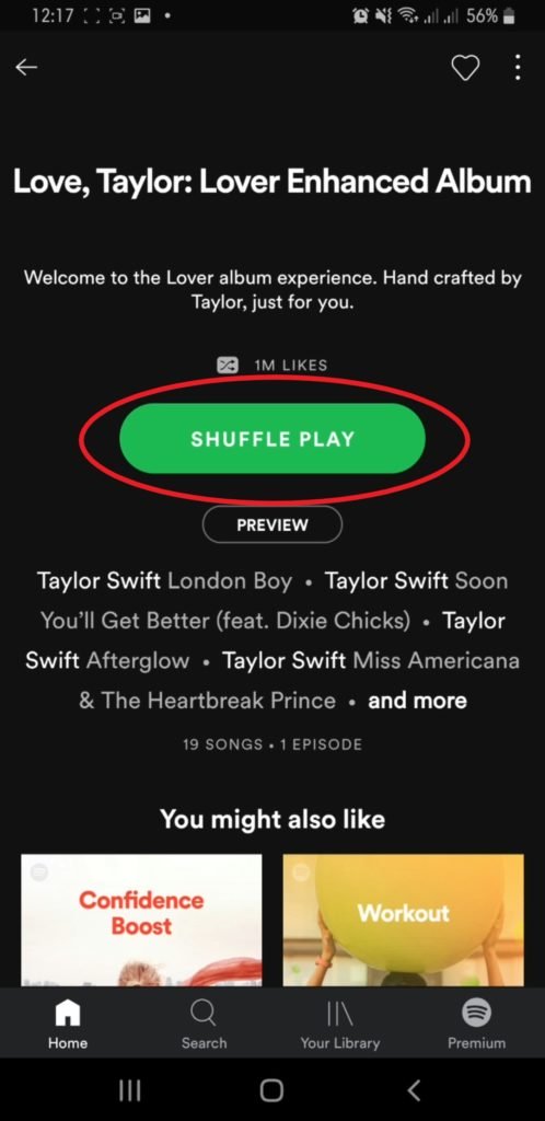 Chromecast Spotify - Chọn bài hát để phát