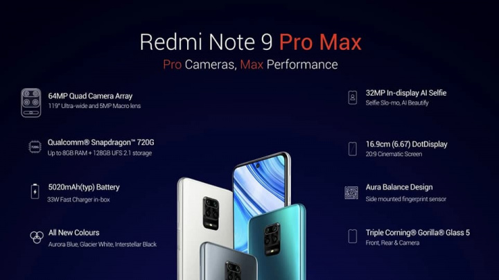 Hình ảnh Xiaomi Redmi Note 9    Max