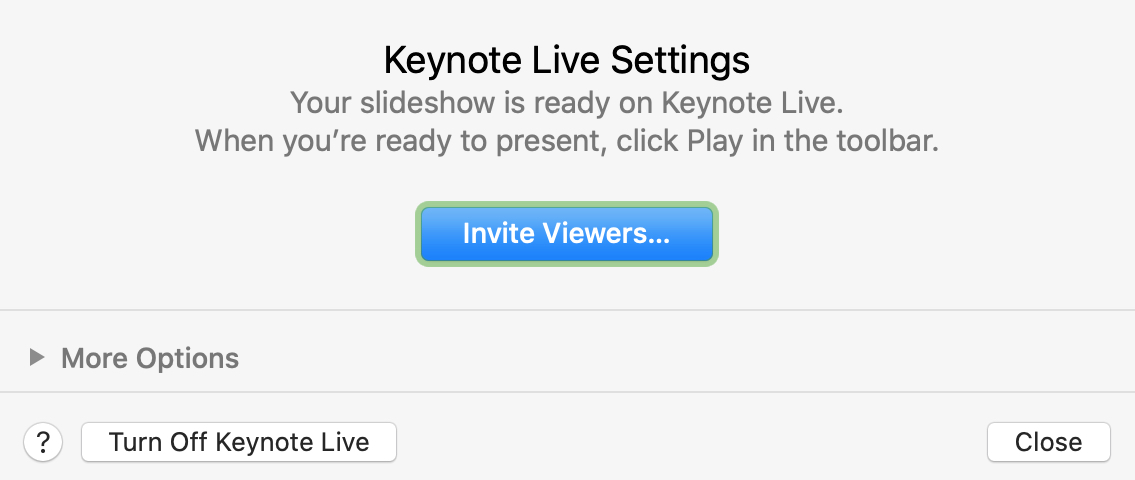 Keynote Live Mac'i kapatın