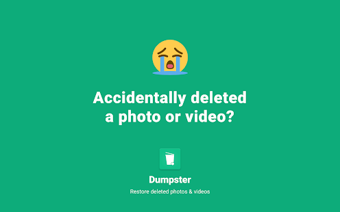 Khôi phục hình ảnh đã xóa của ảnh chụp màn hình Dumpster