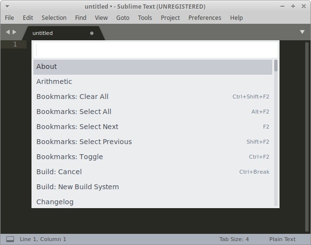 Văn bản bảng lệnh HTML tuyệt vời của Ubuntu