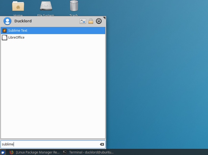 Ubuntu văn bản html tuyệt vời được cài đặt trong menu