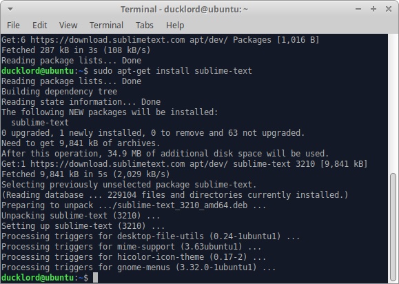 Ubuntu Sublime Text cho Html Apt Cài đặt Sublime