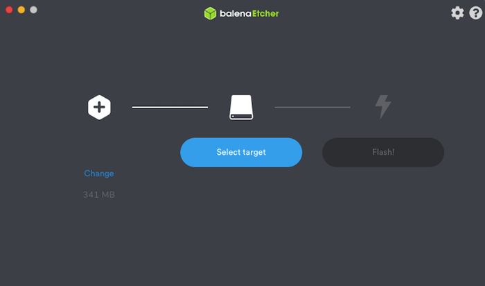 Flash hình ảnh hệ thống Raspbian vào thẻ SD Etcher của bạn.