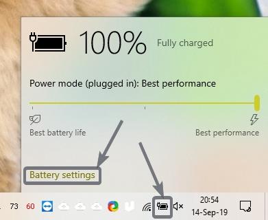 Cara mengaktifkan penghemat baterai otomatis Windows 10 laptop