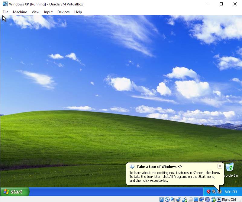 Bagaimana cara meng-install Windows XP ISO bekerja Windows 10 Kotak Virtual