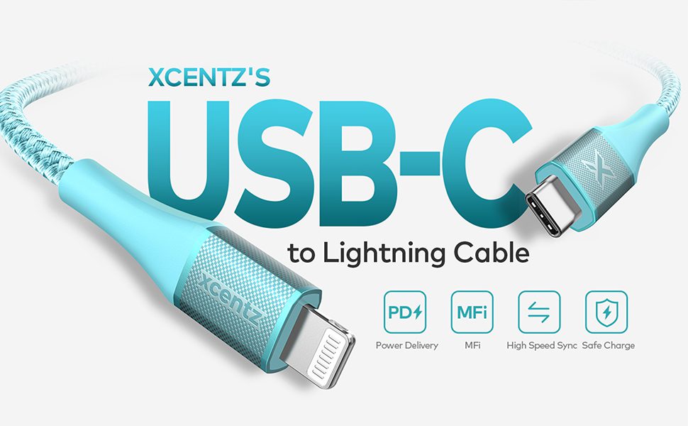 Cáp Xcentz MFi USB C to Lightning: an toàn, rất bền, được bảo hành ...