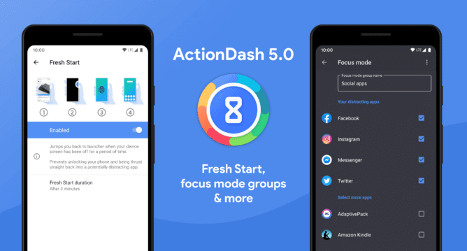 Cập nhật ActionDash v5.0 Giới thiệu tính năng Bắt đầu mới và các tùy chọn Chế độ bổ sung ...