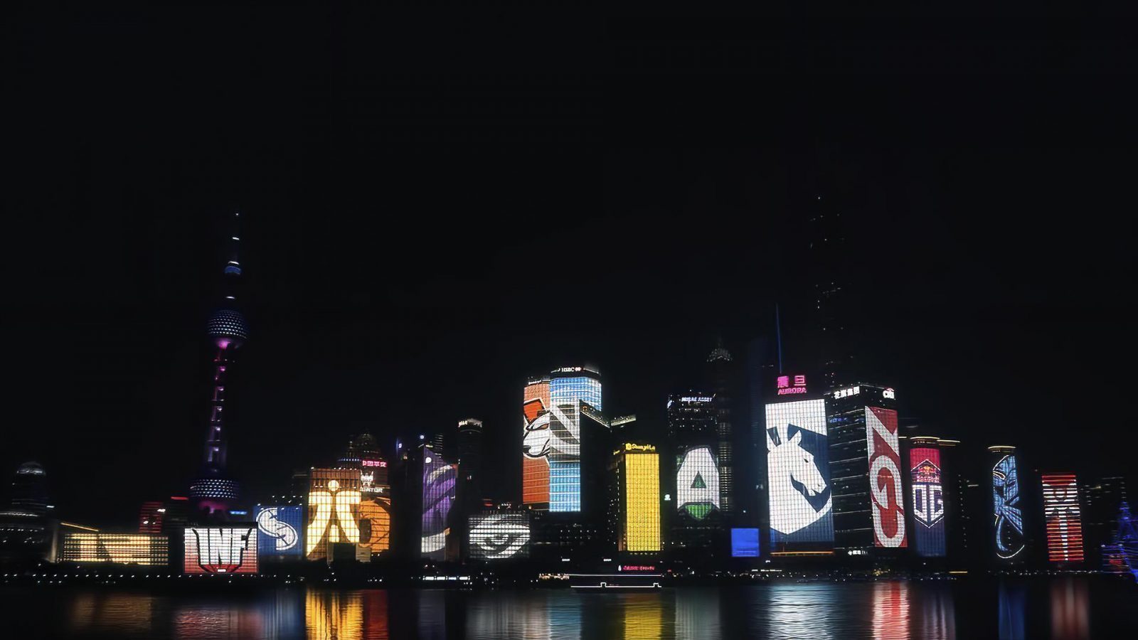 Dota 2 International dirayakan dengan langit malam yang indah di Shanghai