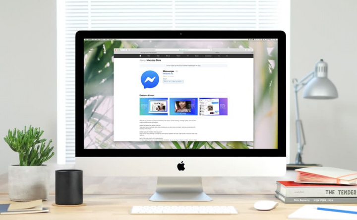 Hình ảnh Mac với Messenger từ facebook