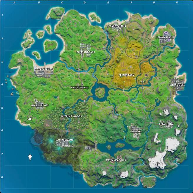 Fortnite 2 Peta – Semua tempat dan atraksi yang disebutkan dalam…