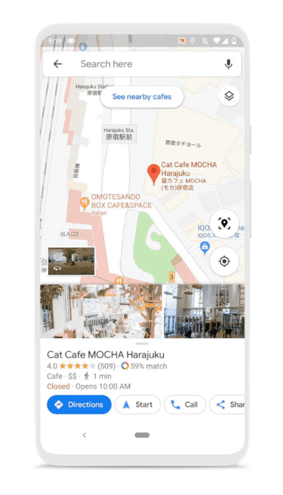Google Haritalar Canlı Görünüm navigasyon haber arama