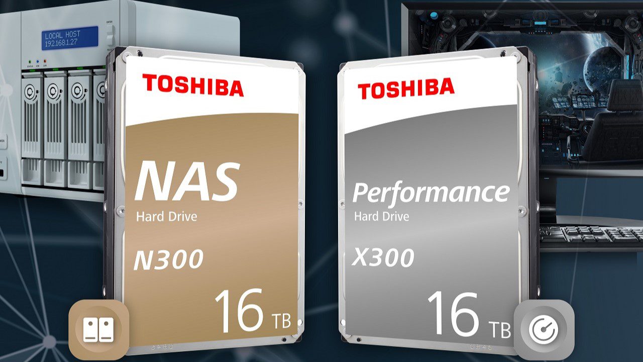 # IFA19: Toshiba N300 và X300, HDD hiện có 16 dung lượng TB