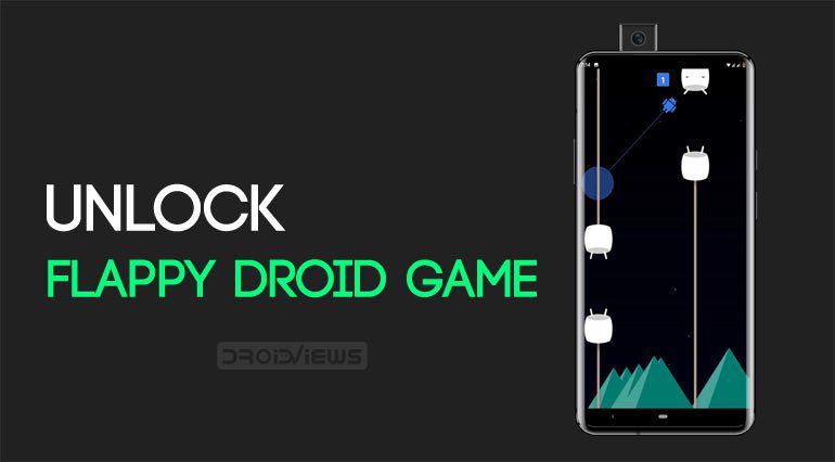 Kích hoạt trò chơi Hidroid Flappy Droid trên Android 9.0 Bánh