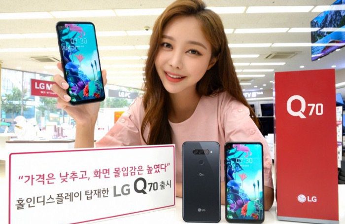 LG Q70 smartphones nó đã trở thành chính thức