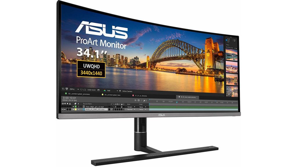 Nhìn thoáng qua: Asus ProArt PA34VC Professional Xem lại màn hình cong