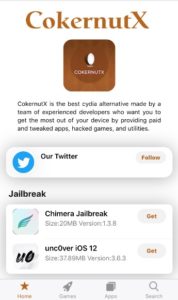 Unduh CokerNutX untuk iPhone |  Instal CoketNutX di iOS