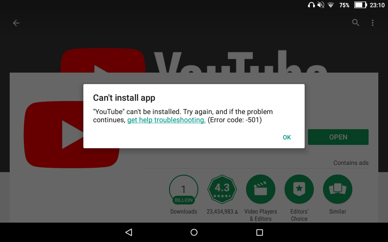 Tôi có thể cài đặt hoặc cập nhật YouTube trên điện thoại Android của tôi? Làm thế nào để khắc phục?