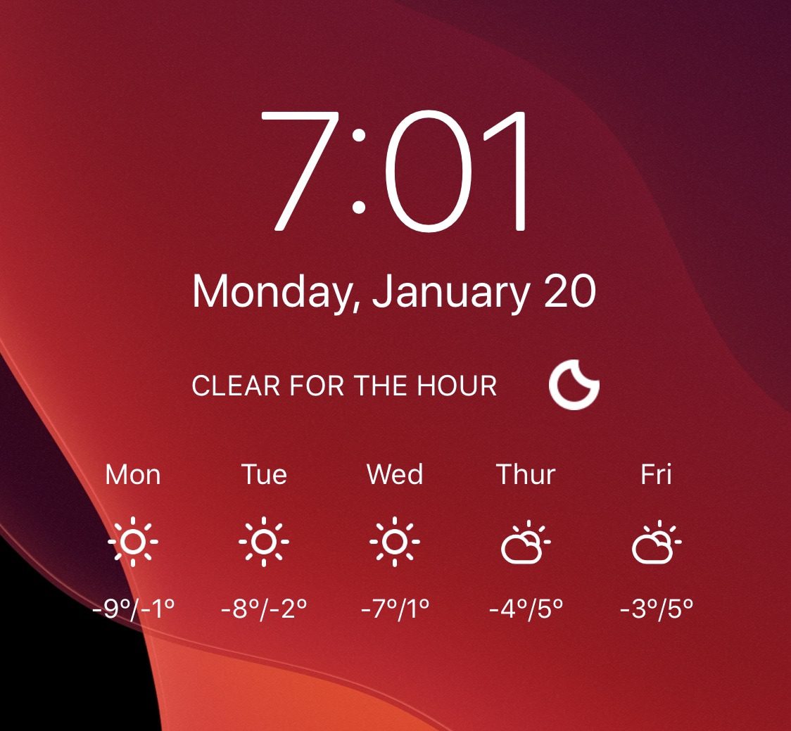Xem chi tiết thời tiết trên màn hình khóa iPhone của bạn ...