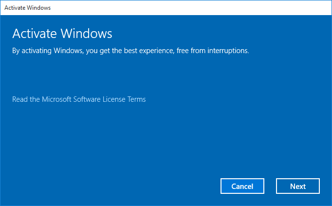 Đây là cách bạn nhận được thông báo "Kích hoạt Windows"vĩnh viễn