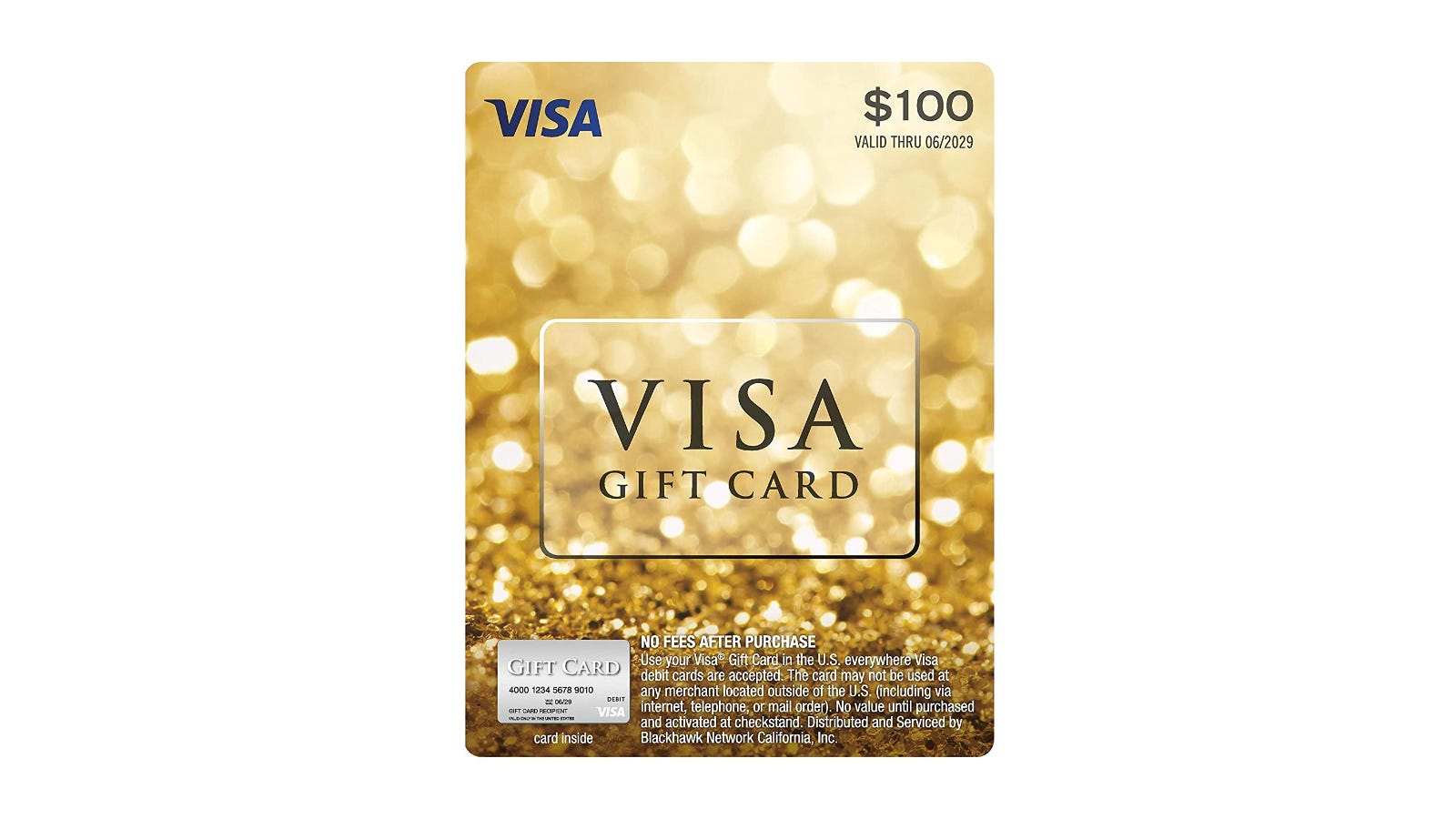 Thẻ quà tặng Visa $ 100