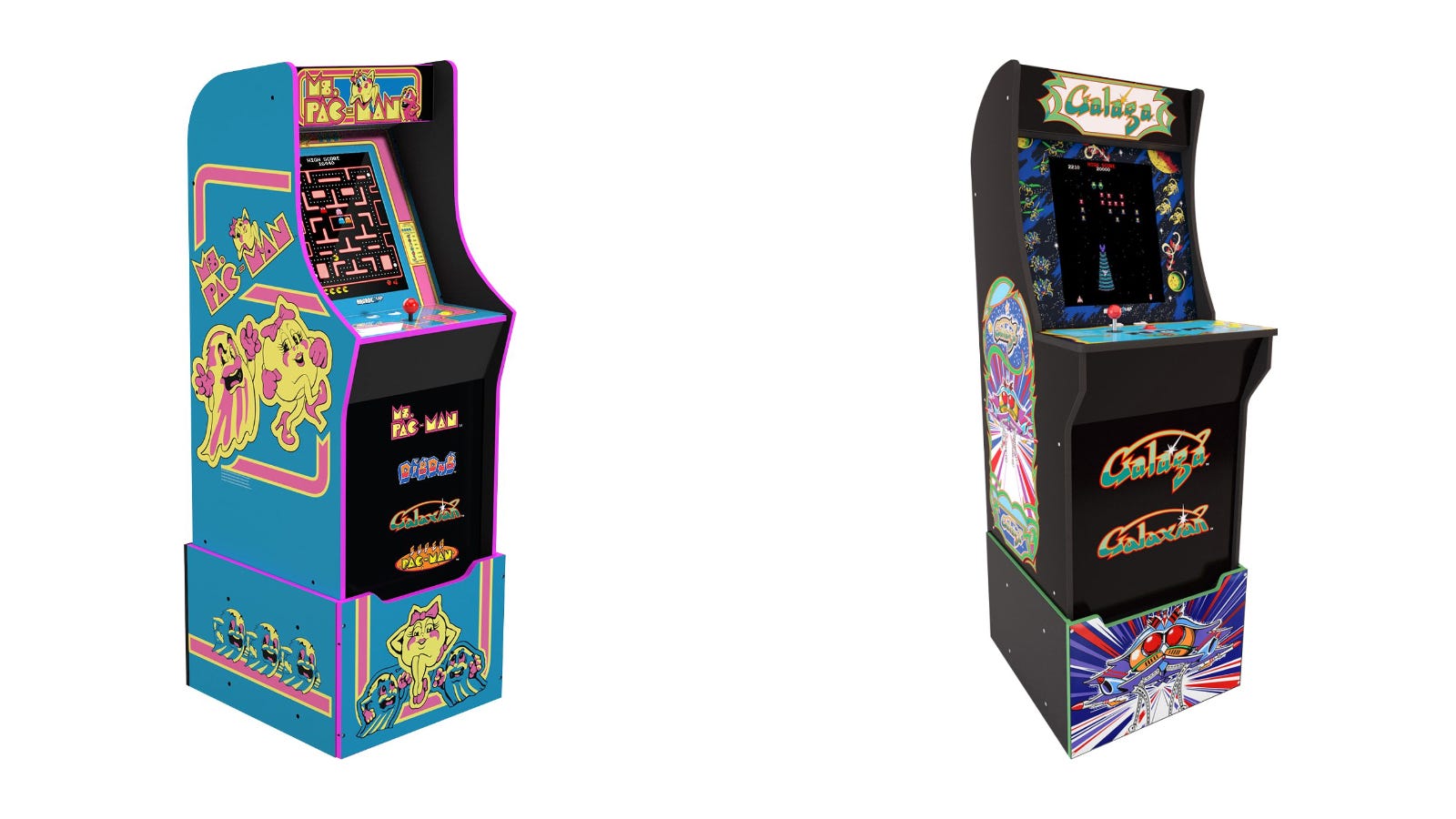 Ms. Pac-Man và Galaga Arcade1Up Cabinets
