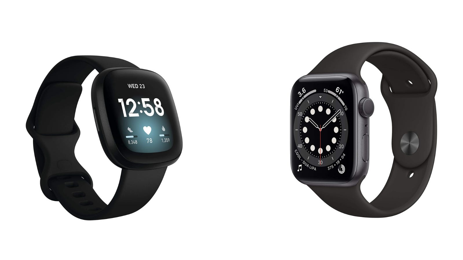 Fitbit Versa 3 và Apple Watch