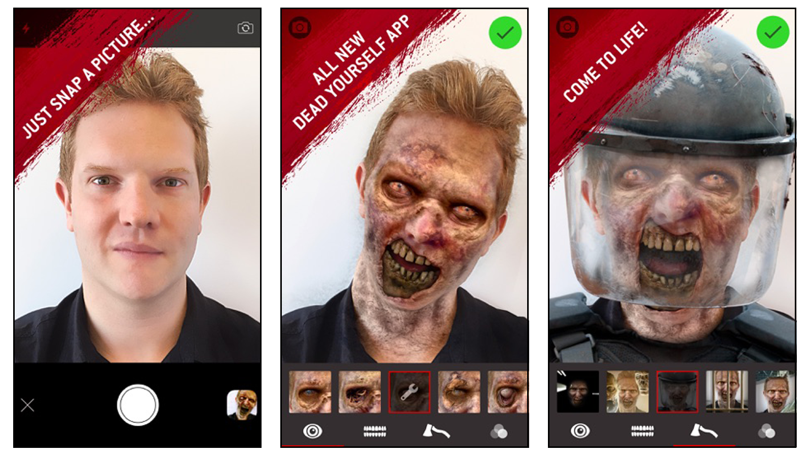 Ứng dụng Walking Dead Dead Yourself biến khuôn mặt của bạn thành khuôn mặt zombie