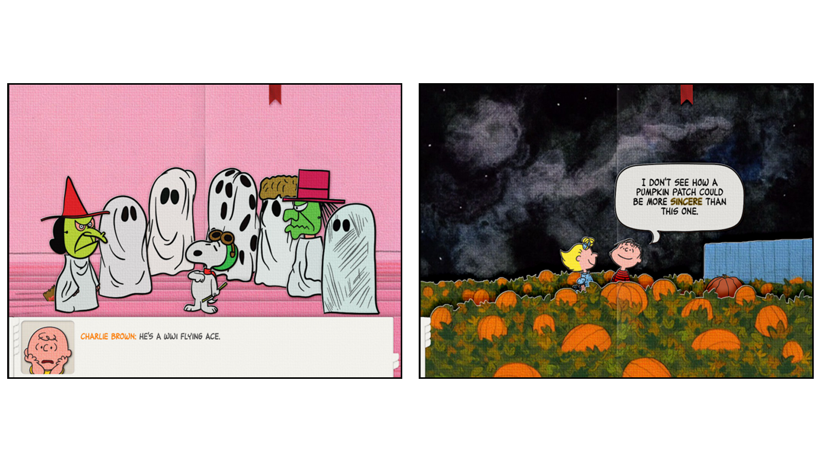 Đó là ứng dụng tương tác Bí ngô tuyệt vời, Charlie Brown cho bảng truyện tranh dành cho trẻ em của bạn