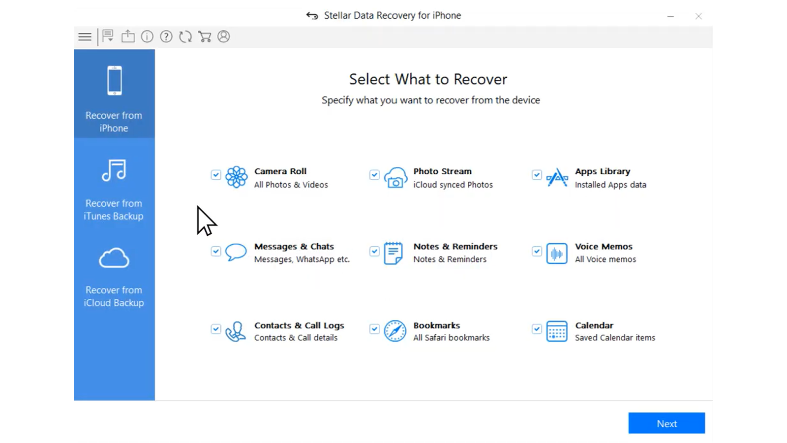 Stellar återställningsprogram fungerar på både Android och iOS för att återställa alla typer av filer
