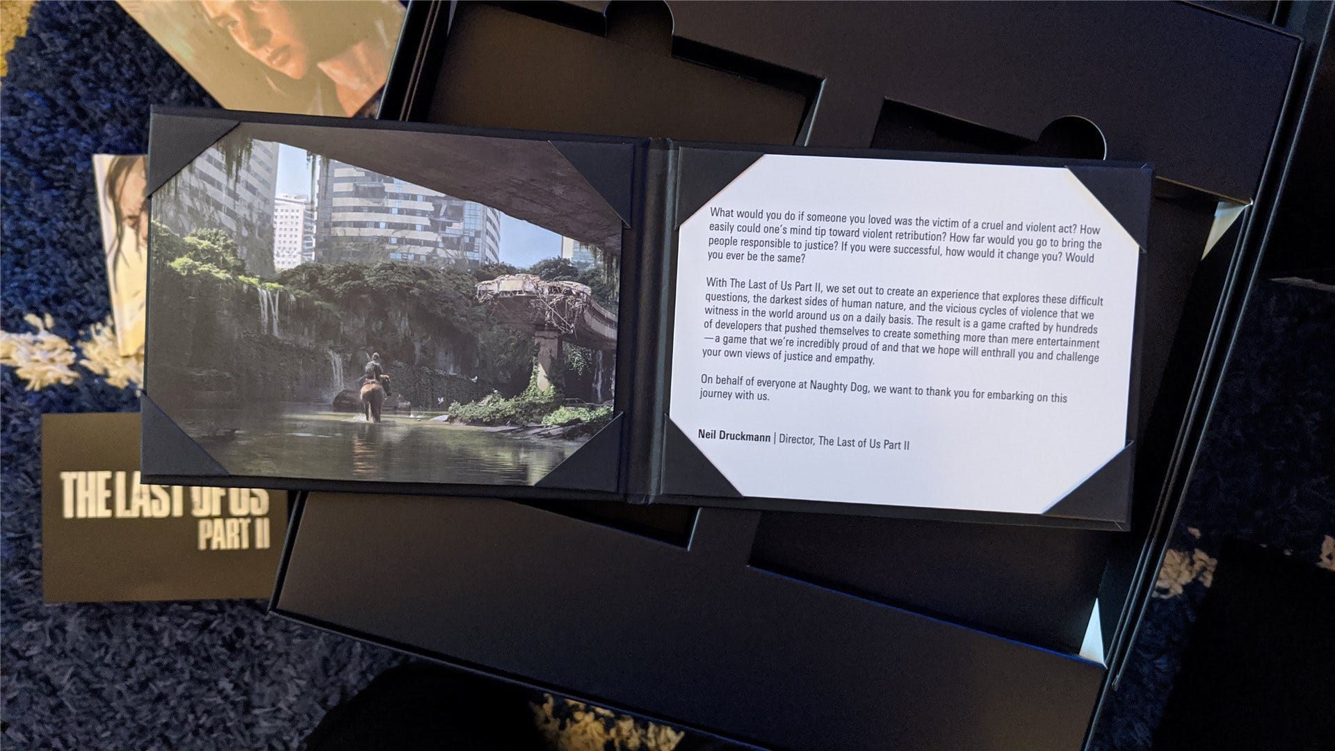 The Last of Us Del II litografi och tackbrev