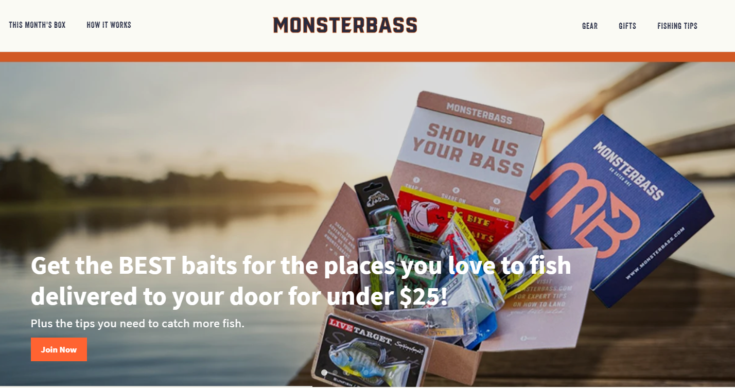 Hộp đăng ký tốt nhất Monsterbass cho câu cá bass khu vực mồi câu cá bass lớn
