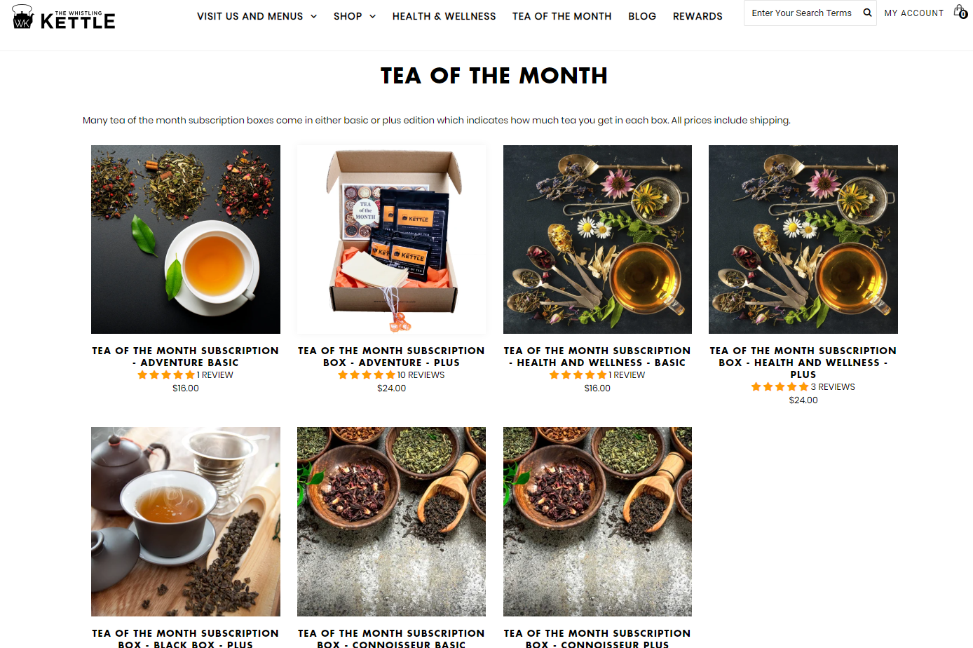 The Whistling Kettle trà đen trà xanh trà thảo mộc trà phiêu lưu sức khỏe trà sức khỏe