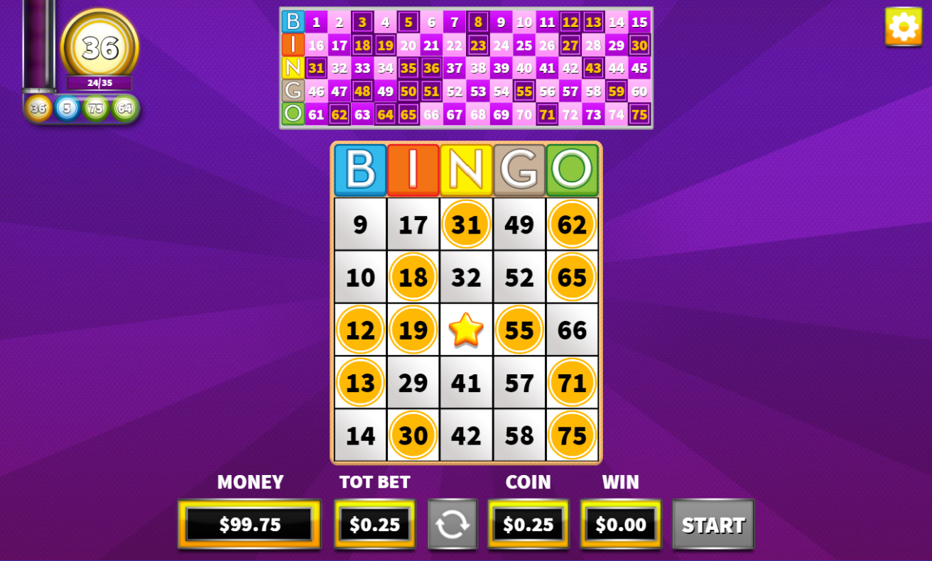 Trang web trò chơi bingo trực tuyến Arkadium